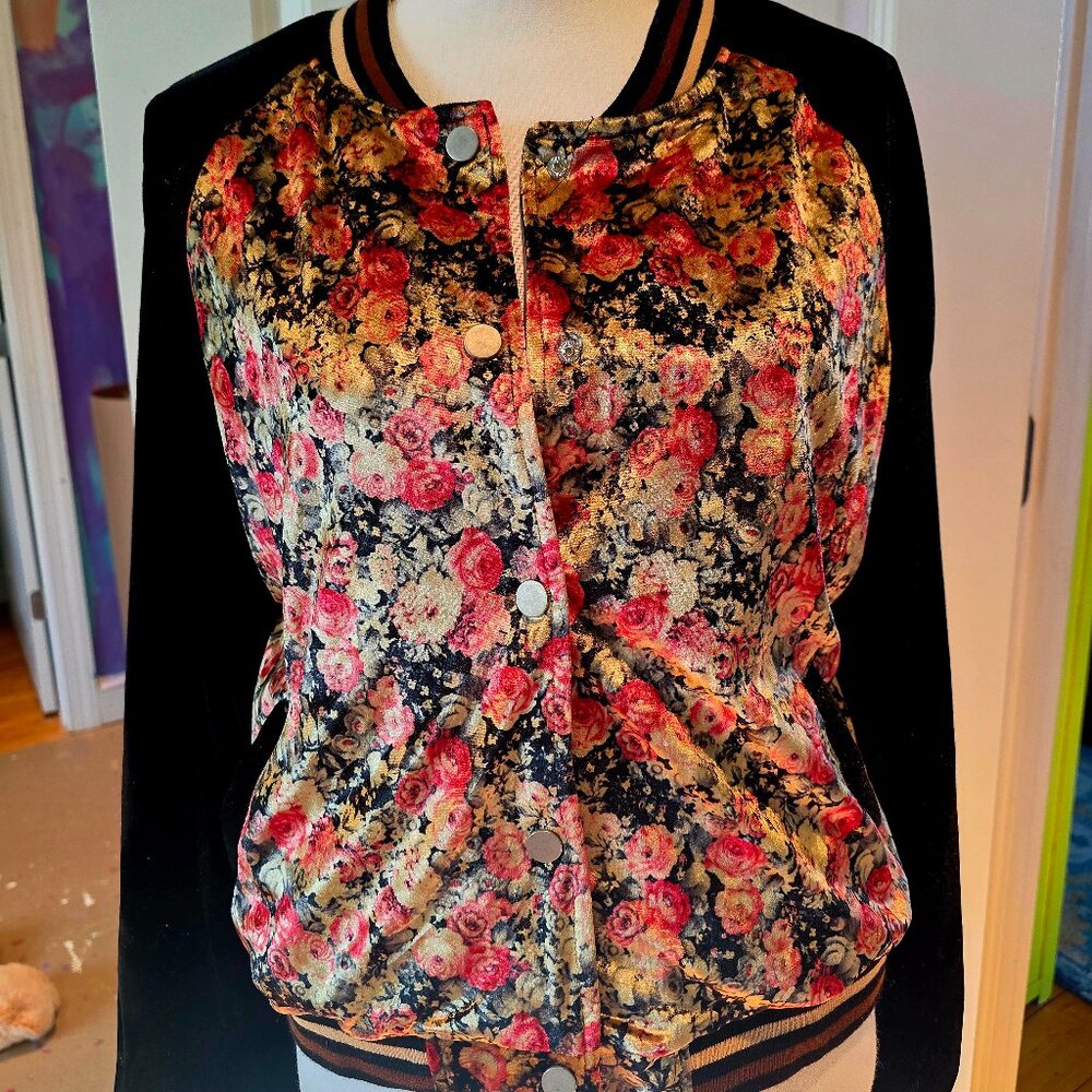 POL velvet bomber style jacket size medium